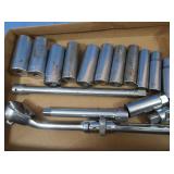 Craftsman Deep Well Sockets,Oxwall Adj.Ratchet