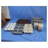 Metal Muffin Pans,Meatloaf Pans,Custard Cups&more