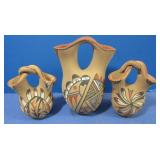 Miniature Clay Wedding Vase&sm. Side Pcs