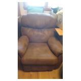Overstuffed Recliner 39x31x38"H,shows wear