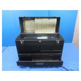Metal Tool Box w/Contents-20.5x8x13.5"