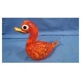Murano Hand Blown Glass Duck Figure