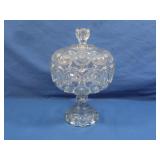 Vintage L.E. Smith "Moon&Stars" Pattern Clear