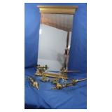 Wall Mirror,19.5x34",Wall Candle Holders,Taper