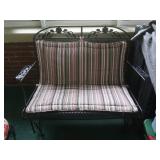 Metal Glider w/Cushion-45x26x36"H