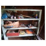 Wood Shelving Unit w/Contents-54x12x54"H