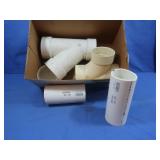 Several Plastic PVC Pipe Pieces