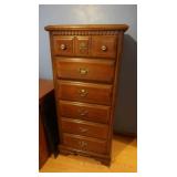 Wooden Lingerie Chest of Drawers 24x17.75x53"