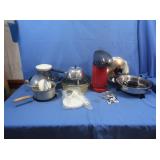 Cooks Hot Air Popcorn Popper,Fondue Pot&more