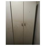 2 Door Metal Cabinet w/7 Shelves 27x13x66"H