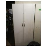 2 Door Metal Cabinet w/7 Shelves 27x13x66"H