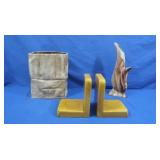 Ceramic Bookends,Vase, & more