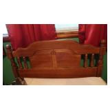 Wooden Bed Headboard 42x38.5"&Bed Frame 72x39"