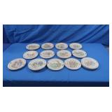 Vintage Saucers-Scenes of Olde English Customs