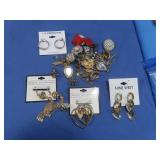 Costume Jewelry-Earring Pairs