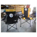 2 Folding Steelers Chairs(1 w/Bag)