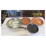 Asst Frying Pans,Cuisinart Wok w/Lid