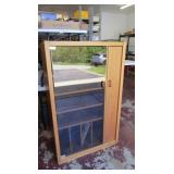 Wood/Glass Stereo Cabinet (Heavy)