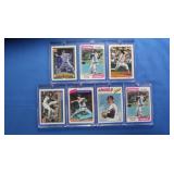 (7) Nolan Ryan Cards EX-Mint Inc. 1974, 1977,