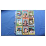 (45) 1975 Topps Baseball Cards EX-Mint