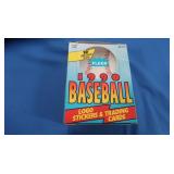1990 Fleer Baseball Wax Pack Box 36 Ct.
