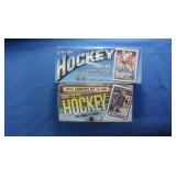 A sealed 1990 Topps Hockey Set, & a 1991-92
