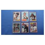 Six Vintage Pittsburgh Steeler Cards inc Russell