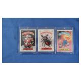 3 High Level Garbage Pail Kids Sticker Cards 1987