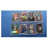 8 NFL Star Cards inc Barkley Prizm Green, Henry