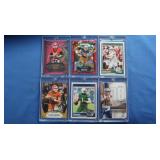 Six High Profile Football Rookie Cards inc Beck