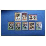 (8) NFL Cards EX-Mint Inc. Dorsett RC, Payton,