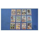 12 Vintage Football Cards inc. Cribbs (RC),