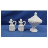 Vintage Wstmld. Milk Glass Candy Pedestal Dish in
