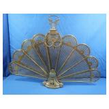 Vintage Victorian Style Brass Fireplace Screen