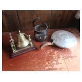 Vintage Silent Butler Ash Catcher&Brass Bell