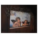 Mounted artwork wall hanging, 36x24" & decor