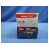 20Ct .45Colt,250gr,Winchester SuperX;50Ct 357