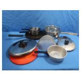 Cooking Pots & Lids & Metal Strainer