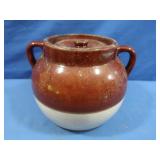 Vintage Stoneware Bean Pot