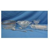Leonard Silver-Plated Salad Bowl &other Crystal &