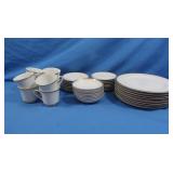 Sheffield Regency Gold Porcelain China Set, 40