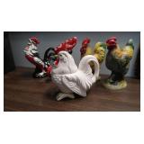 Ceramic Roosters, Home Decor