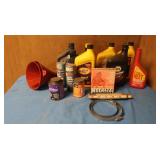 Vintage Folding Rule,Two Funnels &Various Partial