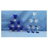 Vintage Cobalt Blue Stemware