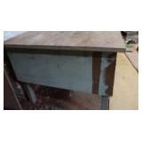 Small Homemade Wooden Table, 23x24x27.5"