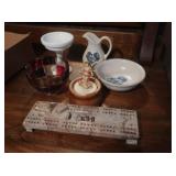 Pfaltzgraff Stoneware Bowl & 6" Pitcher,Music Box