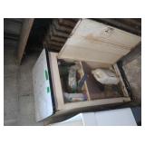 White Metal Cabinet, 20x36x14", w/ a Flat Top