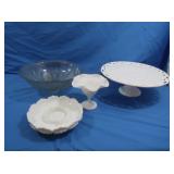 All Vintage Fenton Milk Glass-Hobnail Chip n