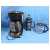 GE Select Edition Coffee Maker, Bodum Java French