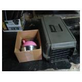 Pet Carrying Crate,Water Dish,Collars,Ball &more